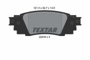 2243401 Sada brzdových destiček, kotoučová brzda TEXTAR