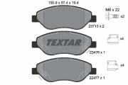 2247601 Sada brzdových destiček, kotoučová brzda epad TEXTAR