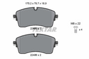 2248501 Sada brzdových destiček, kotoučová brzda epad TEXTAR