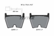 2249101 Sada brzdových destiček, kotoučová brzda epad TEXTAR
