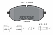 2249301 Sada brzdových destiček, kotoučová brzda epad TEXTAR