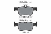 2253105 Sada brzdových destiček, kotoučová brzda epad TEXTAR