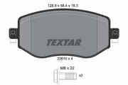 2261001 Sada brzdových destiček, kotoučová brzda epad TEXTAR
