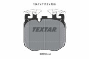 2261801 Sada brzdových destiček, kotoučová brzda TEXTAR