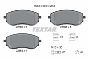 2266001 Sada brzdových destiček, kotoučová brzda epad TEXTAR