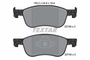 2274801 Sada brzdových destiček, kotoučová brzda epad TEXTAR