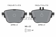 2279201 Sada brzdových destiček, kotoučová brzda epad TEXTAR