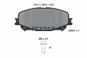 2280301 Sada brzdových destiček, kotoučová brzda epad TEXTAR
