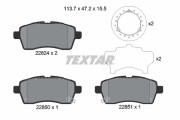2282401 Sada brzdových destiček, kotoučová brzda TEXTAR