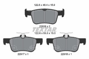 2291601 Sada brzdových destiček, kotoučová brzda epad TEXTAR