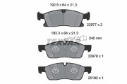 2297701 Sada brzdových destiček, kotoučová brzda epad TEXTAR