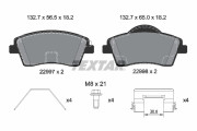 2299703 Sada brzdových destiček, kotoučová brzda Q+ TEXTAR