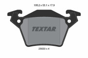 2302001 Sada brzdových destiček, kotoučová brzda epad TEXTAR