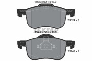 2307401 Sada brzdových destiček, kotoučová brzda epad TEXTAR