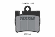 2307881 Sada brzdových destiček, kotoučová brzda Lightweight Technology TEXTAR