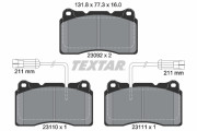 2309201 Sada brzdových destiček, kotoučová brzda epad TEXTAR