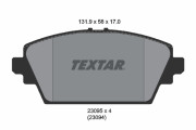 2309501 Sada brzdových destiček, kotoučová brzda TEXTAR