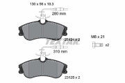 2312401 Sada brzdových destiček, kotoučová brzda epad TEXTAR