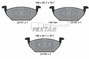 2313101 Sada brzdových destiček, kotoučová brzda epad TEXTAR