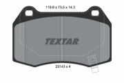 2314301 Sada brzdových destiček, kotoučová brzda epad TEXTAR