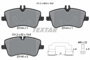 2314481 Sada brzdových destiček, kotoučová brzda Lightweight Technology TEXTAR