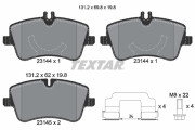 2314482 Sada brzdových destiček, kotoučová brzda Lightweight Technology TEXTAR