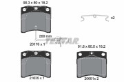 2317602 Sada brzdových destiček, kotoučová brzda epad TEXTAR
