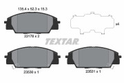 2317801 Sada brzdových destiček, kotoučová brzda TEXTAR