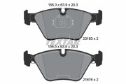 2318381 Sada brzdových destiček, kotoučová brzda Lightweight Technology TEXTAR