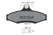 2323701 Sada brzdových destiček, kotoučová brzda TEXTAR