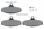 2324201 Sada brzdových destiček, kotoučová brzda TEXTAR