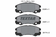 2325001 Sada brzdových destiček, kotoučová brzda TEXTAR