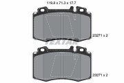 2327102 Sada brzdových destiček, kotoučová brzda epad TEXTAR