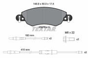 2327601 Sada brzdových destiček, kotoučová brzda TEXTAR
