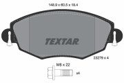 2327904 Sada brzdových destiček, kotoučová brzda epad TEXTAR