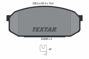 2329501 Sada brzdových destiček, kotoučová brzda TEXTAR
