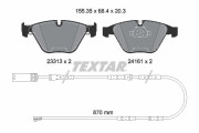 2331307 Sada brzdových destiček, kotoučová brzda epad TEXTAR