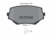 2331401 Sada brzdových destiček, kotoučová brzda TEXTAR