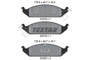 2331801 Sada brzdových destiček, kotoučová brzda epad TEXTAR