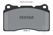 2332501 Sada brzdových destiček, kotoučová brzda epad TEXTAR