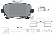 2332603 Sada brzdových destiček, kotoučová brzda epad TEXTAR