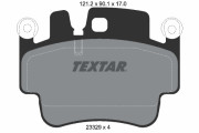 2332902 Sada brzdových destiček, kotoučová brzda TEXTAR