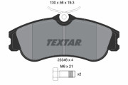 2334602 Sada brzdových destiček, kotoučová brzda epad TEXTAR
