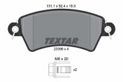 2339602 Sada brzdových destiček, kotoučová brzda epad TEXTAR