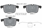 2340404 Sada brzdových destiček, kotoučová brzda epad TEXTAR