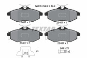 2340702 Sada brzdových destiček, kotoučová brzda epad TEXTAR