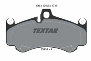 2341401 Sada brzdových destiček, kotoučová brzda TEXTAR