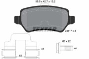 2341702 Sada brzdových destiček, kotoučová brzda TEXTAR