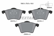 2341801 Sada brzdových destiček, kotoučová brzda epad TEXTAR