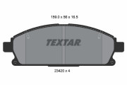 2342004 Sada brzdových destiček, kotoučová brzda TEXTAR